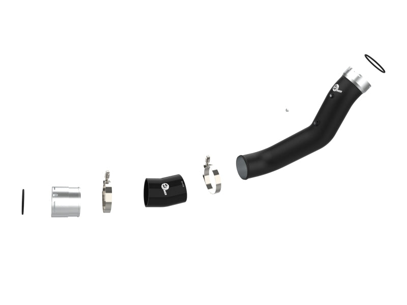 aFe 20-23 GM Diesel Trucks V8 6.6L L5P BladeRunner 3.5in Aluminum Cold Charge Pipe - Black - Burkken Auto Parts