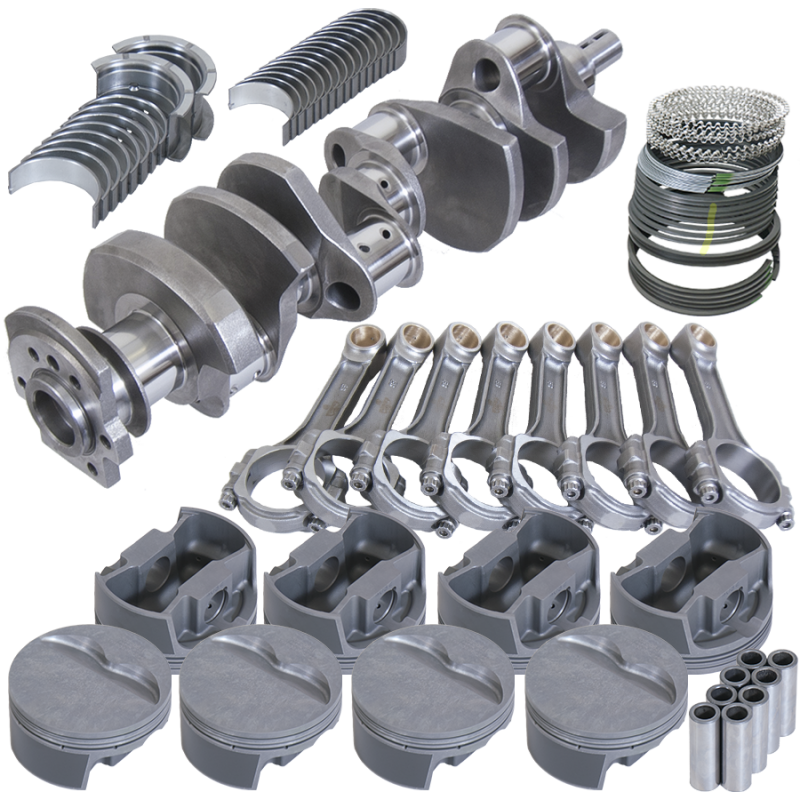 Eagle Chevy 350 3.750in Crank 6.000in I-Beam Rods -5cc Flat Top 4.060in Pistons Balanced Assembly - Burkken Auto Parts