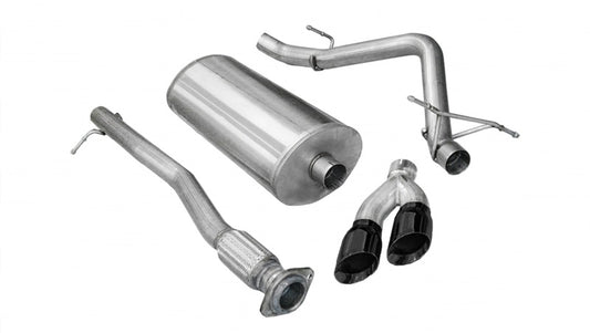 Corsa 2009-2009 Chevrolet Silverado Crew Cab/Short Bed 1500 4.8L V8 Black Sport Cat-Back Exhaust - Burkken Auto Parts