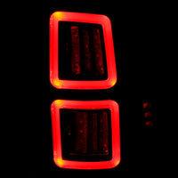 ANZO LED Black 13-17 Dodge Ram 1500/2500/3500 LED Taillights Black - Burkken Auto Parts