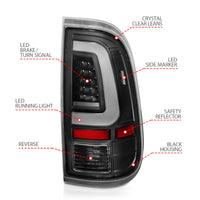 ANZO 2008-2016 Ford F-250 LED Taillights Black Housing Clear Lens (Pair) - Burkken Auto Parts