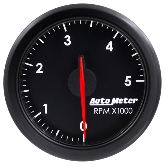 Autometer Airdrive 2-1/6in Tachometer Gauge 0-5K RPM - Black - Burkken Auto Parts