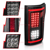 ANZO 15-17 Ford F-150 LED Taillights - Smoke - Burkken Auto Parts