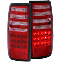 ANZO 1991-1997 Toyota Land Cruiser Fj LED Taillights Red/Clear - Burkken Auto Parts