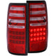 ANZO 1991-1997 Toyota Land Cruiser Fj LED Taillights Red/Clear - Burkken Auto Parts