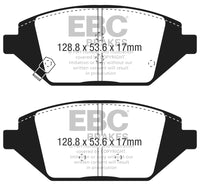 EBC 2016+ Chevrolet Spark 1.4L Greenstuff Front Brake Pads - Burkken Auto Parts