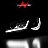 ANZO Projector Headlights With Plank Style Design Black w/Amber 15-16 Toyota Camry (4DR) - Burkken Auto Parts