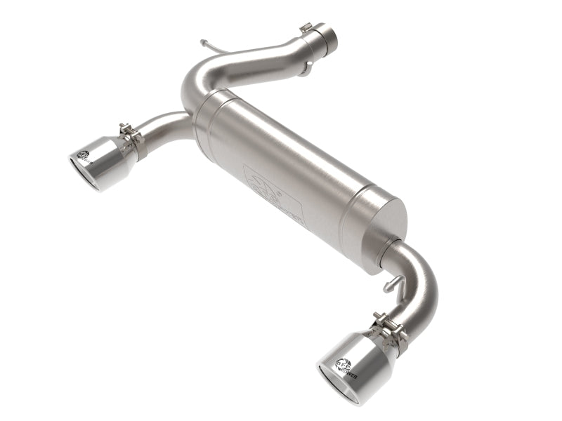 aFe Vulcan 3in 304 SS Axle-Back Exhaust 2021 Ford Bronco L4-2.3L (t)/V6-2.7L (tt) w/ Polished Tips - Burkken Auto Parts