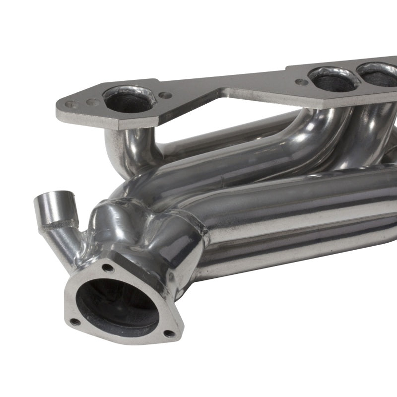 BBK 96-98 GM Truck SUV 5.0 5.7 Shorty Tuned Length Exhaust Headers - 1-5/8 Silver Ceramic - Burkken Auto Parts