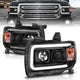 ANZO 2015+ GMC Canyon Projector Headlights w/ Plank Style Design Black w/ Amber - Burkken Auto Parts