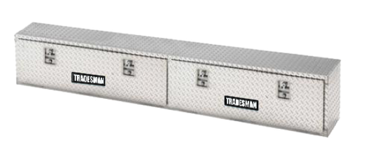 Tradesman Aluminum Top Mount L-Wing Box (96in.) - Brite - Burkken Auto Parts