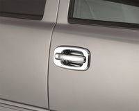AVS 99-06 Chevy Tahoe (w/o Passenger Keyhole) Door Handle Covers (4 Door) 8pc Set - Chrome - Burkken Auto Parts