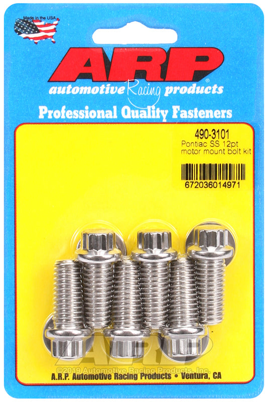 ARP Pontiac SS 12pt Motor Mount Bolt Kit - Burkken Auto Parts