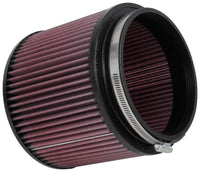 K&N Filter Universal Rubber Filter - Round Straight 3.5in Base OD x 3.5in Top OD x 5in H - Burkken Auto Parts