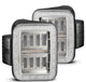 AlphaRex 19-24 Jeep Gladiator JT Nova-Series Prismatic LED Tail Lights - Chrome - Burkken Auto Parts
