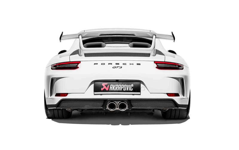 Akrapovic 2018 Porsche 911 GT3 (991.2) Slip-On Race Line (Titanium) w/Titanium Tail Pipe Set - Burkken Auto Parts