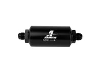 Aeromotive In-Line Filter - AN-08 size Male - 10 Micron Microglass Element - Bright-Dip Black - Burkken Auto Parts
