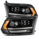 AlphaRex 09-18 Dodge Ram 1500HD PRO-Series Proj Headlights Plank Style Alpha Black w/Seq Signal/DRL - Burkken Auto Parts