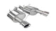 Corsa 2011-2014 Ford Mustang GT/Boss 302 5.0L V8 Polished Sport Axle-Back Exhaust - Burkken Auto Parts