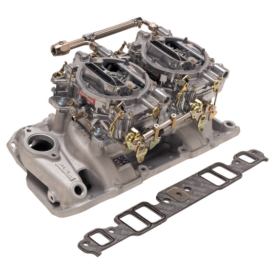 Edelbrock Performer RPM Dual-Quad Kit for 1986 And Prior SB-Chevy - Burkken Auto Parts