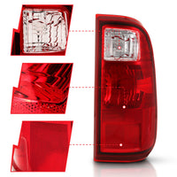 ANZO 2008-2016 Ford F-250 Taillight Red/Clear Lens (OE Replacement) - Burkken Auto Parts