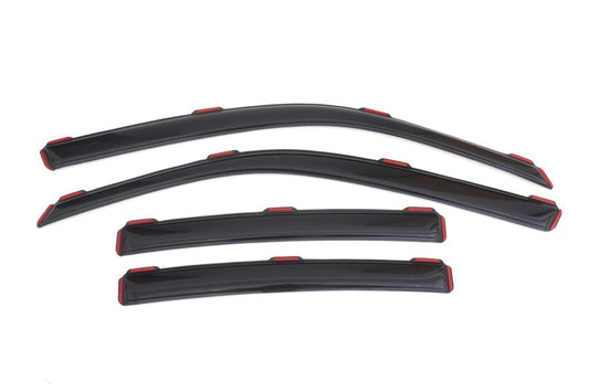 AVS 11-18 Dodge Charger Ventvisor In-Channel Front & Rear Window Deflectors 4pc - Smoke - Burkken Auto Parts