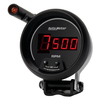Autometer Quick-Lite Digital 10K RPM Pedestal Mount 3 3/4in Tachometer Black Dial w/ Red LED - Burkken Auto Parts