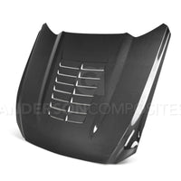 Anderson Composites 15-17 Ford Mustang (Excl. GT350/GT350R) Double Sided Type-GT5 Carbon Fiber Hood - Burkken Auto Parts