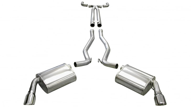 Corsa 2011-2015 Chevrolet Camaro Convertible SS 6.2L V8 Manual Polished Sport Cat-Back + XO Exhaust - Burkken Auto Parts