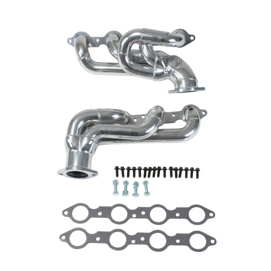 BBK 10-15 Camaro LS3 L99 Shorty Tuned Length Exhaust Headers - 1-3/4 Silver Ceramic - Burkken Auto Parts
