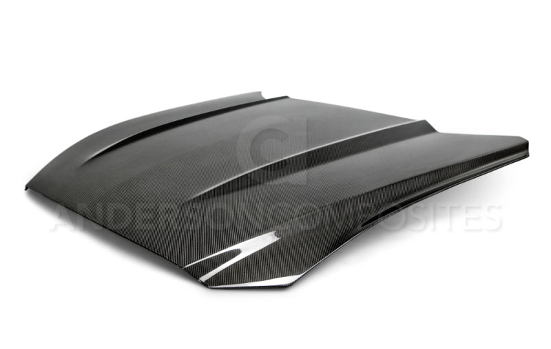 Anderson Composites 15-17 Ford Mustang Eco Boost Type-OE Double Sided Hood - Burkken Auto Parts