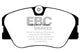 EBC 86-93 Mercedes-Benz 190/190E 2.3 16v Greenstuff Front Brake Pads - Burkken Auto Parts