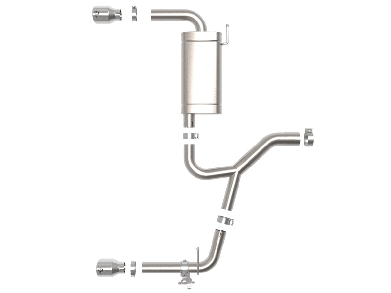 aFe 15-21 BMW X1 F48 L4 2.0L (t) MACH Force-Xp 3 to 2-1/2 IN SS Axle-Back Exhaust w/Polished Tip - Burkken Auto Parts