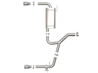 aFe 15-21 BMW X1 F48 L4 2.0L (t) MACH Force-Xp 3 to 2-1/2 IN SS Axle-Back Exhaust w/Polished Tip - Burkken Auto Parts