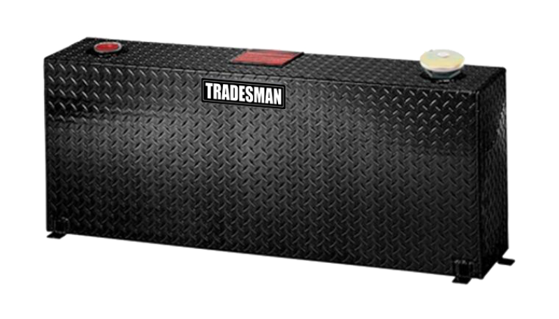 Tradesman Aluminum Rectangular Liquid Storage Tank (55 Gallon Capacity) - Black - Burkken Auto Parts