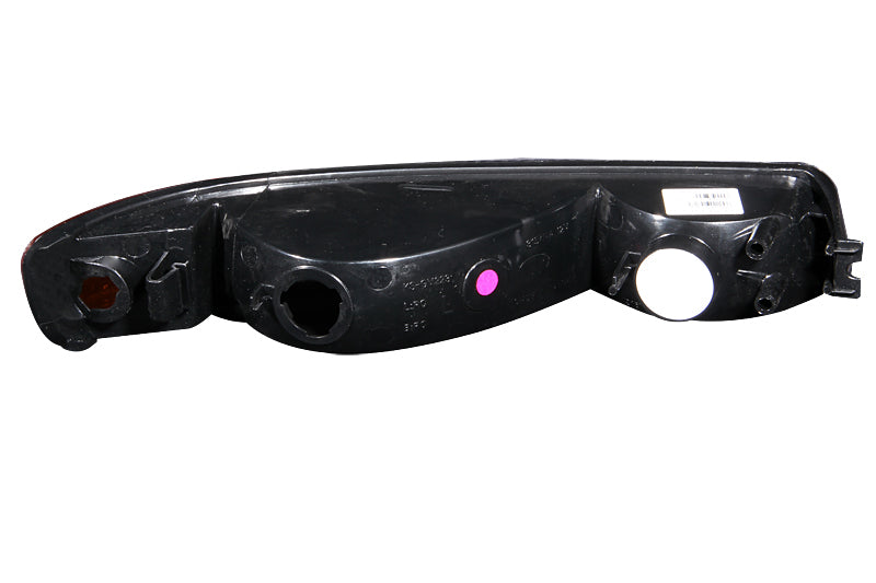 ANZO 1999-2006 GMC Sierra 1500 Euro Parking Lights Black w/ Amber Reflector - Burkken Auto Parts