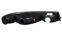 ANZO 1999-2006 GMC Sierra 1500 Euro Parking Lights Black w/ Amber Reflector - Burkken Auto Parts