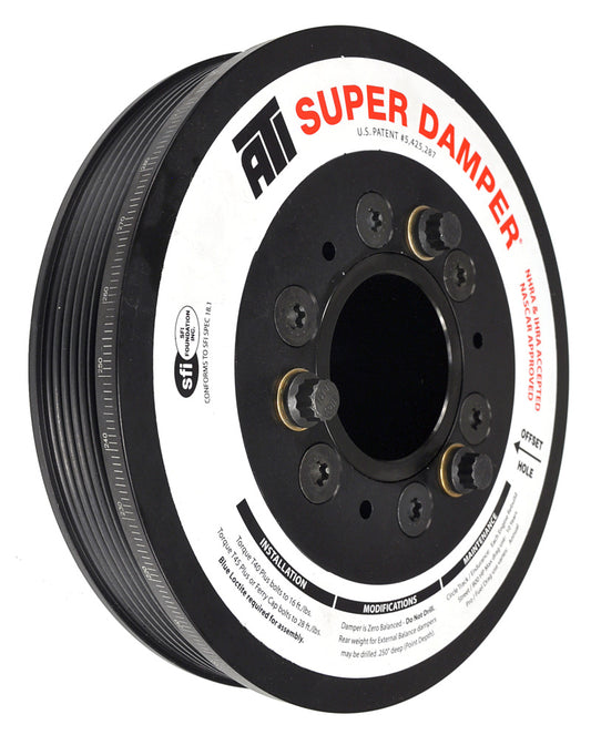 ATI Damper - 7.48in - Alum LW - 6 Grv - LS1/LS2 - F & V Body - No A/C - 3 Ring - Burkken Auto Parts