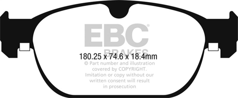 EBC 2017+ Volvo S90 2.0L Turbo Greenstuff Front Brake Pads - Burkken Auto Parts