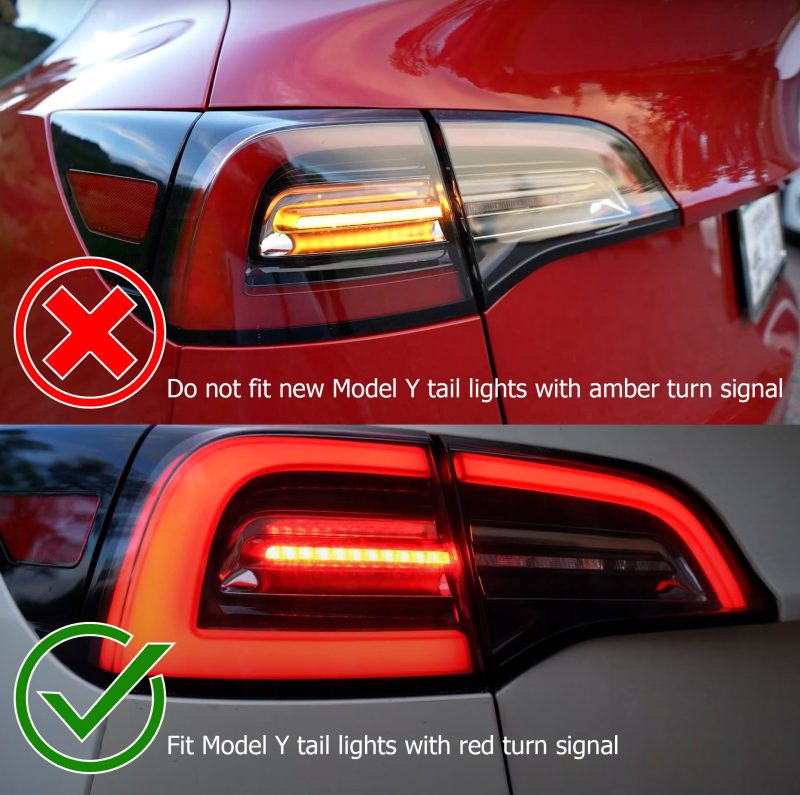 AlphaRex 17-22 Tesla Model 3 PRO-Series LED Tail Lights Jet Black w/Seq Sig - Burkken Auto Parts