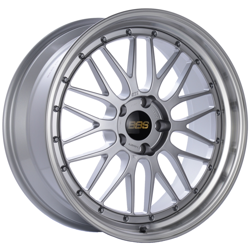 BBS LM 19x8.5 5x120 ET32 Diamond Silver Center Diamond Cut Lip Wheel -82mm PFS/Clip Required - Burkken Auto Parts