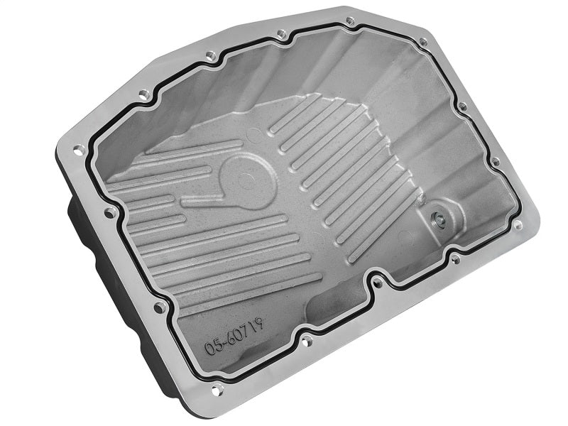 AFE Pro Series Engine Oil Pan Black w/Machined Fins; 11-16 Ford Powerstroke V8-6.7L (td) - Burkken Auto Parts