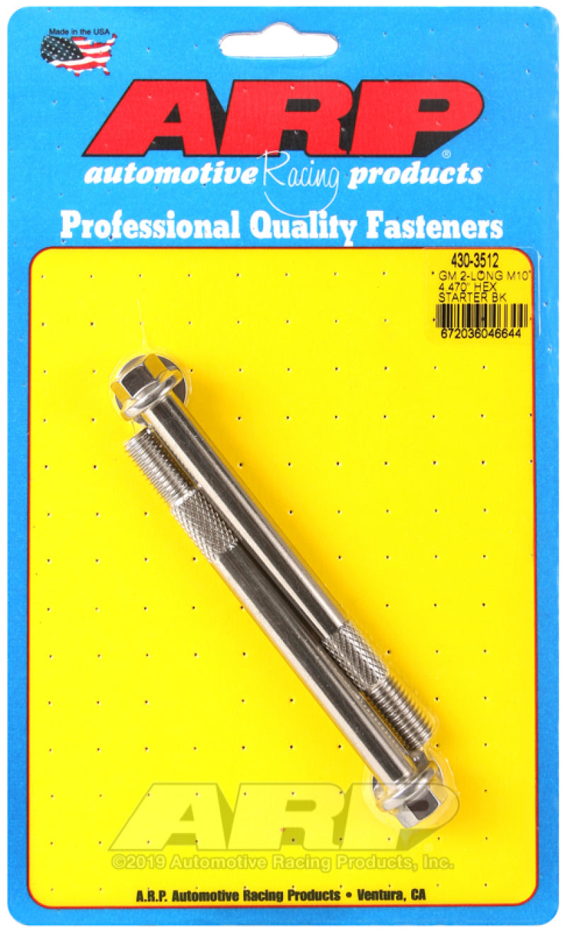 ARP GM M10 X 4.470in Hex SS Starter Bolt Kit - Burkken Auto Parts