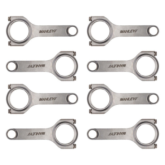 Manley Chevrolet LS / LT1 H-Beam Connecting Rod Set - 6.125in Length