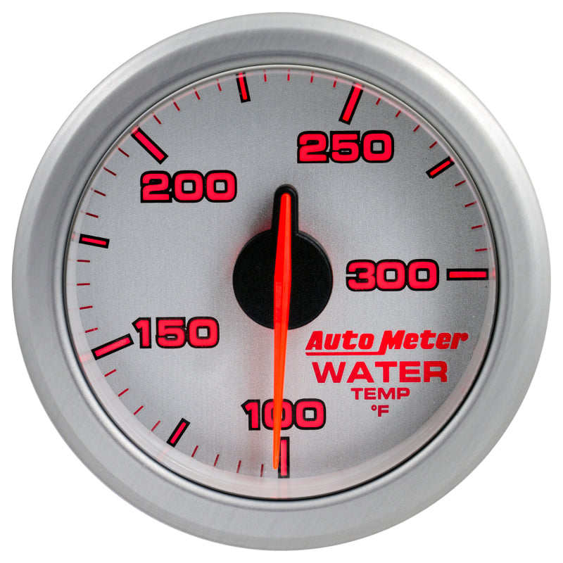 Autometer Airdrive 2-1/6in Water Temperature Gauge 100-300 Degrees F - Silver - Burkken Auto Parts