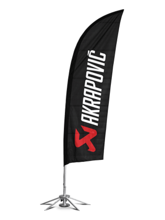 Akrapovic Self-standing flag set with tent flag kit - Burkken Auto Parts