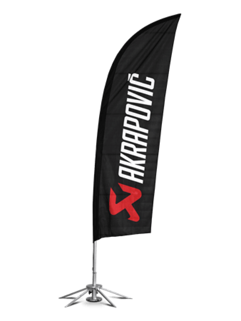 Akrapovic Self-standing flag set - Burkken Auto Parts