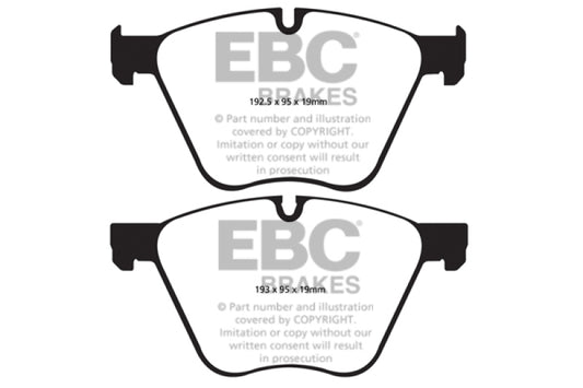 EBC 10+ BMW 760 6.0 Twin Turbo (F01) Greenstuff Front Brake Pads - Burkken Auto Parts