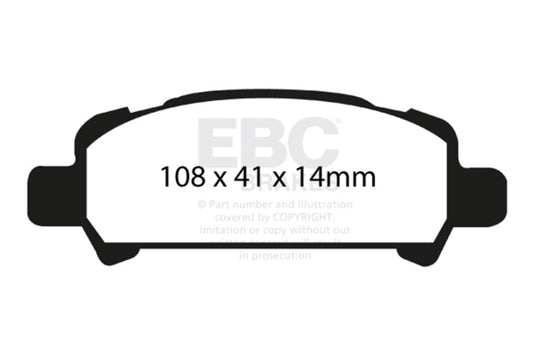 EBC 02-06 Subaru Baja 2.5 Greenstuff Rear Brake Pads - Burkken Auto Parts