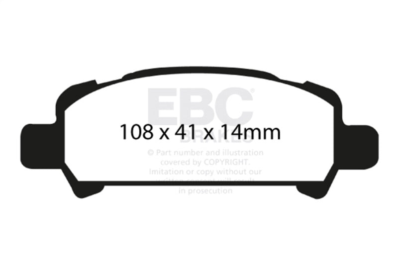 EBC 02-06 Subaru Baja 2.5 Redstuff Rear Brake Pads - Burkken Auto Parts